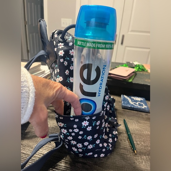 Kate Spade Carley Fleurette Nylon Flap Backpack - Picture 15 of 15